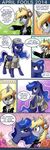  blonde_hair blue_eyes blue_fur blue_hair blush cute derpy_hooves_(mlp) dialog english_text equine female flower friendship_is_magic fur grey_fur hair horn john_joseco mammal my_little_pony open_mouth pegasus princess_luna_(mlp) text winged_unicorn wings yellow_eyes 