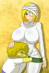  adventure_time bandage blonde_hair breasts curvy dr._omonemushi earl_of_lemongrab genderswap huge_breasts lemonhope 