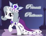  equine female friendship_is_magic fur grey_hair hair hakuno horn horse mammal my_little_pony necklace pony princess_platinum_(mlp) purple_eyes royalty solo unicorn white_fur 