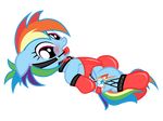  bdsm bedroom_eyes bondage bound equine female friendship_is_magic gag mammal my_little_pony nightmaremoons pegasus rainbow_dash_(mlp) rubber seductive solo suit wings 