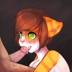  anthro breasts cum cum_in_mouth cum_inside cum_on_face dance2forget erection faceless_male feline fellatio female fur green_eyes hair luxie male mammal open_mouth oral oral_penetration oral_sex penetration penis sex straight 