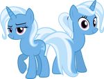  blue_fur blue_hair cutie_mark equine female feral friendship_is_magic fur hair horn horse mammal my_little_pony pony purple_eyes smile square_crossover trixie trixie_(mlp) two_tone_hair unicorn zacatron94 