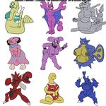  big_breasts big_butt breasts brown_nipples butt dunsparce fangs female granbull heracross ignatius_husky insect nintendo plain_background pok&#233;mon pok&eacute;mon purple_nipples qwilfish red_eyes scizor shuckle snubbull spikes steelix video_games white_background 