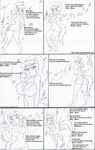  anthro big_breasts breasts cat cleavage clothed clothing comic dancing english_text erect_nipples feline female jojocoso kitty_katswell mammal nipples seductive singing spanish_text t.u.f.f._puppy text tight_clothing traditional_media uncolred 
