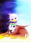  brown_eyes cuddling dragon female friendship_is_magic gilda_(mlp) green_eyes gryphon hi_res koveliana male my_little_pony spike_(mlp) 