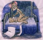  anthro bed bedroom blush breasts canine chipmunk cowgirl_position cub detailed_background duo erection female fox fur hair interspecies jespo male mammal miles_prower nipples nude on_top penetration penis rodent sally_acorn sega sex size_difference sonic_(series) straddling straight sweat vaginal vaginal_penetration window young 