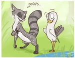  ambiguous_gender avian bird eyes_closed male mammal nude outside raccoon seagull sheath tuke wet wings 