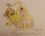  blush circumcised cub diaper disney feline king lion mammal penis royalty simba sissy the_lion_king urine young 