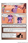  &lt;3 comic cutie_mark donzatch dragon english_text equine female friendship_is_magic fur green_eyes hair horn horse laugh magic mammal my_little_pony pony princess purple_eyes purple_fur purple_hair reading royalty shut singing spike_(mlp) stairs text turn_the_page twilight_sparkle_(mlp) unicorn walking winged_unicorn wings 