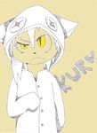  clother evil feline hair hat kuruitty mammal yellow_eyes 