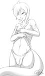  anthro bedroom_eyes bottom bulge gay girly hair hair_over_eye half-closed_eyes happy invalid_tag lizard long_hair male penis pinup poisson pose reptile scales scalie seductive sketch sleepy smile smooth solo standing tired underwear undressing wet 