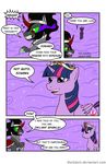  black_fur black_hair comic crown donzatch english_text equine female fog friendship_is_magic fur hair horn horse king_sombra_(mlp) magic male mammal my_little_pony pony princess purple_eyes purple_fur purple_hair red_eyes royalty text twilight_sparkle_(mlp) unicorn winged_unicorn wings 