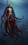  cephalopod female nude polearm scylla spear tentacles weapon 
