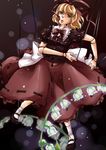  bad_id bad_pixiv_id blonde_hair blue_eyes doll_joints flower kunugi medicine_melancholy ribbon short_hair solo touhou 