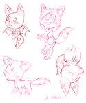  anthro band-aid band_aid bat canine chibi clothing digitigrade eyewear fangs feral fox fur glasses happy hindpaw mammal paws plain_background rodent sketch upside_down vibrantechoes white_background young 
