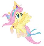  absurd_res alpha_channel equine female feral fluttershy_(mlp) friendship_is_magic hi_res horn horse mammal masemj my_little_pony pony solo winged_unicorn wings 