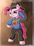  absurd_res bipedal blue_eyes clothing equine female friendship_is_magic fur hair hi_res horse looking_at_viewer mammal my_little_pony neko-me pink_fur pink_hair pinkie_pie_(mlp) pony solo 