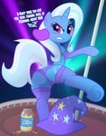  blush dancing equine female friendship_is_magic horn looking_at_viewer mammal my_little_pony panties pole pole_dancing stripper trixie_(mlp) underwear unicorn wicked-at-heart 