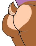  big_butt bottomless bubble_butt butt cervine clothed clothing girly hoodie male male_focus mammal niels nude partially_clothed solo thick_thighs 