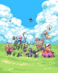  azumarill cloud day everyone flower fuji_(polytanke) gen_1_pokemon gen_2_pokemon gen_3_pokemon graveler hariyama haruka_(pokemon) kadabra lowres mightyena minun ninjask oddish pikachu pixel_art pokemon pokemon_(creature) pokemon_(game) pokemon_emerald pokemon_rse poochyena rose shedinja sky tentacruel torchic trapinch twitch_plays_pokemon vileplume wingull 