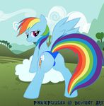  equine female feral friendship_is_magic horse looking_at_viewer mammal my_little_pony panties pegasus pinkiepizzles pony rainbow_dash_(mlp) smile solo underwear wings 