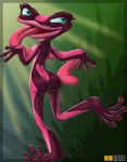  anthro female frog gabi hentai_boy nude poisonous rio_2 shiny solo tongue 