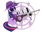  clothing cutie_mark equine eyewear female feral friendship_is_magic fur glasses gun hair hat hi_res hobofortress horn mammal multi-colored_hair my_little_pony plain_background purple_eyes purple_fur purple_hair ranged_weapon rifle sniper sniper_(team_fortress_2) solo sunglasses team_fortress_2 twilight_sparkle_(mlp) weapon white_background winged_unicorn wings 