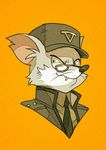  glasses mammal military_uniform mulmangcho murcifer north_korea rat rodent squirrel_and_hedgehog 