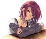  androgynous ayamiya_fumi banned_artist expressionless eyelashes glasses gowther looking_at_viewer male_focus nanatsu_no_taizai pink_hair simple_background solo tattoo white_background yellow_eyes 
