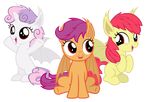  animal_ears apple_bloom_(mlp) bat_pony cute cutie_mark_crusaders_(mlp) equine fangs female feral friendship_is_magic fur group hair horn magister39 mammal my_little_pony open_mouth plain_background pointy_ears purple_hair red_eyes scootaloo_(mlp) sitting smile solo sweetie_belle_(mlp) transparent_background two_tone_hair vampire white_fur winged_unicorn wings 