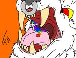  canine cookiekangaroo fangs feline fench hybrid male mammal piercing rainbow vorarephilia vore 