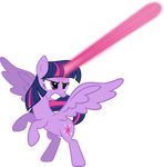 alpha_channel angry cutie_mark equine female feral friendship_is_magic fur hair horn horse magic mammal multi-colored_hair my_little_pony plain_background pony purple_eyes purple_fur purple_hair solo teeth transparent_background twilight_sparkle_(mlp) winged_unicorn wings zacatron94 