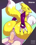  animated anus balls big_breasts big_butt black_nose breast_grab breasts butt butt_grab digimon female fur gaping gaping_anus green_eyes huge_breasts human hyper hyper_breasts loop male mammal open_mouth penetration penis pussy pussy_juice renamon sijix straight vaginal vaginal_penetration white_fur yellow_fur 