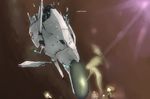  arrowhead_(r-type) bad_end bad_id bad_pixiv_id damaged defeat ghost irem jack_hamster r-type r-type_final sad science_fiction space_craft starfighter underwater water 