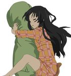  1girl akiyama_mio asleep bed crotch_rub cute female highres hug k-on! masturbation owl(artist) owl_(artist) pajamas pillow simple_background sleep sleeping solo 