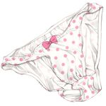  no_humans original panties polka_dot polka_dot_panties simple_background underwear 