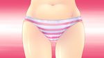  belly cameltoe character_request close-up game_cg groin guardian_place highres navel panties pink_panties red skindentation solo striped striped_panties thigh_gap tsurugi_hagane underwear 