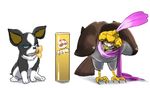  bird dog falcon helmet iggy_(jojo) jojo_no_kimyou_na_bouken no_humans pet_shop pringle_duck pringles 