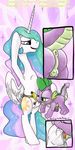  cub dildo domination duo female female_domination friendship_is_magic fruit green_eyes male my_little_pony pegging princess_celestia_(mlp) purple_eyes sex_toy smudge_proof spike_(mlp) straight strapon young 