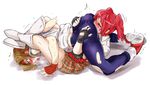  2girls ass ass_grab blush boots brown_eyes brown_hair candy_cane_(rumble_roses) catfight crossover cunnilingus deep_skin elbow_pads empty_eyes eyes_closed fingerless_gloves gloves head_on_butt headband highres huge_ass king_of_fighters long_hair loose_socks miniskirt multiple_girls nexas open_mouth oral red_hair rumble_roses saliva shoes skirt sneakers socks spandex tears tongue tongue_out torn_clothes trembling twintails wrestling yuri yuri_sakazaki 