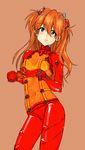  bad_id bad_pixiv_id blue_eyes blush bodysuit brown_background covered_navel evangelion:_2.0_you_can_(not)_advance hair_ornament khr long_hair looking_at_viewer multicolored multicolored_bodysuit multicolored_clothes navel neon_genesis_evangelion orange_bodysuit orange_hair plugsuit rebuild_of_evangelion red_bodysuit shikinami_asuka_langley simple_background skin_tight smile solo souryuu_asuka_langley standing test_plugsuit 