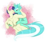  &lt;3 anthro anthrofied big_breasts blue_hair blush bonbon_(mlp) breast_grab breasts couple duo earth_pony equine eyes_closed female friendship_is_magic fur green_fur green_hair grope hair horn horse jooughust lesbian lyra_heartstrings_(mlp) mammal my_little_pony nipples pink_hair pony saliva tongue tongue_out two_tone_hair unicorn white_hair yellow_eyes yellow_fur 