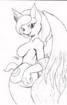  anthro anthrofied breasts butt cutie_mark equine female friendship_is_magic hair horn looking_at_viewer mammal my_little_pony nude open_mouth princess_luna_(mlp) solo suirano winged_unicorn wings 