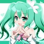  aqua_eyes aqua_hair aqua_nails colorful_drop_(module) colorful_x_melody_(vocaloid) double_v hatsune_miku long_hair nail_polish oborotsuki_kakeru project_diva_(series) project_diva_2nd smile solo twintails v vocaloid 