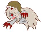  blood chibi claws crossover grey_hair half-life half-life_2 headcrab left_4_dead left_4_dead_2 lingerie long_hair mori_(fmm01) parody tears torn_clothes underwear witch_(left4dead) zombie 