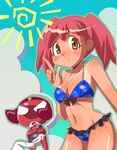  :d asami bikini blush body_blush breasts cleavage cloud crossed_arms fangs frilled_bikini frills frog giroro hat hinata_natsumi keroro_gunsou large_breasts loincloth long_hair open_mouth orange_eyes outdoors pink_hair pointing print_bikini red_skin scar shiny shiny_skin sideboob skull sky smile standing sun swimsuit tan tanline twintails underboob white_eyes 