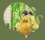  bad_id bad_pixiv_id bamboo bamboo_forest bellossom black_hair celebi chiyokaz erika_(pokemon) forest gen_1_pokemon gen_2_pokemon hairband japanese_clothes kimono legendary_pokemon nature oddish plant pokemon pokemon_(creature) pokemon_(game) pokemon_hgss sitting victreebel weepinbell 