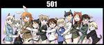  6+girls agahari animal_ears black_hair black_legwear blonde_hair blue_eyes blush brown_eyes brown_hair cat_ears charlotte_e_yeager closed_eyes eila_ilmatar_juutilainen erica_hartmann everyone eyepatch fox_ears francesca_lucchini gertrud_barkhorn glasses green_eyes hand_on_head hug long_hair lynette_bishop military military_uniform minna-dietlinde_wilcke miyafuji_yoshika multicolored_hair multiple_girls necktie open_mouth panties panty_pull pantyhose perrine_h_clostermann ponytail red_hair sakamoto_mio sanya_v_litvyak school_swimsuit school_uniform short_hair silver_hair smile strike_witches swimsuit swimsuit_under_clothes tail thumbs_up underwear uniform white_legwear wolf_ears world_witches_series 