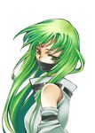  c.c. code_geass face_mask green_eyes green_hair hochikisu long_hair mask solo very_long_hair 