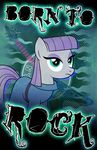  clothing drawponies dress equine eyeshadow female friendship_is_magic guitar hair horse makeup mammal maud_pie_(mlp) my_little_pony pony poster purple_hair rock solo teal_eyes text 